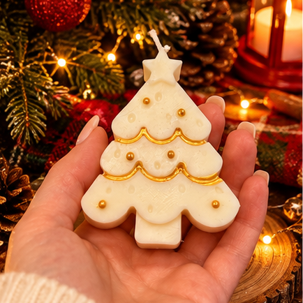 Albero di Natale in cera di soia profumata
